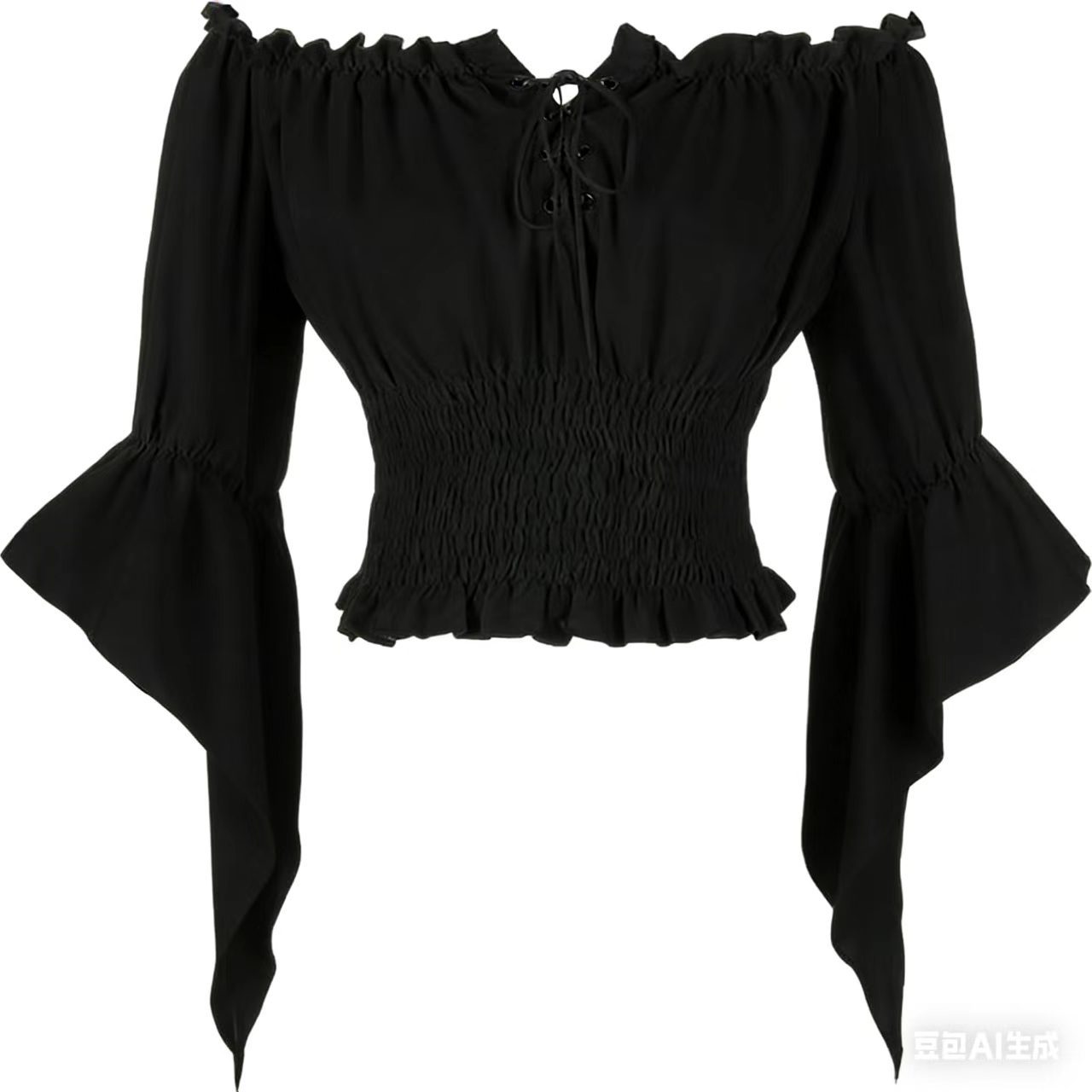 Off Shoulder Blouse - Abbigliamento Aristocratico Medievale Rinascimentale, Camicetta Vintage