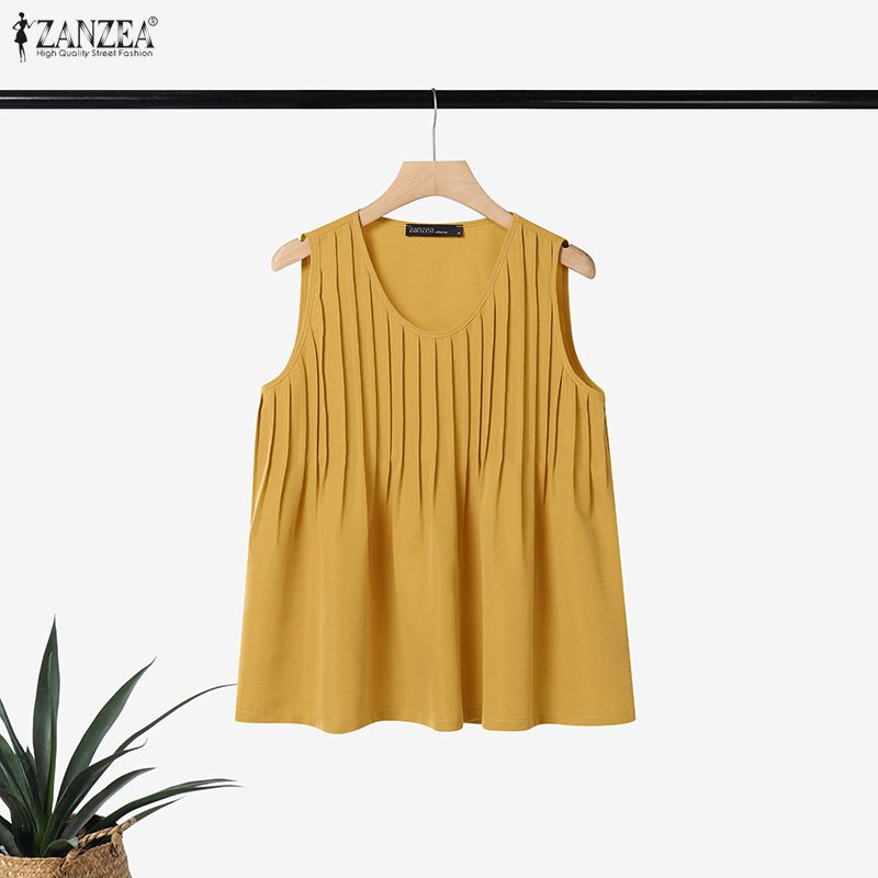 Summer Clothing Plus Size - ZANZEA Top senza maniche da donna