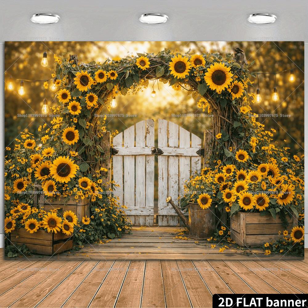 Summer Clothing Banner - Sfondi 2D con Girasoli in Vaso,