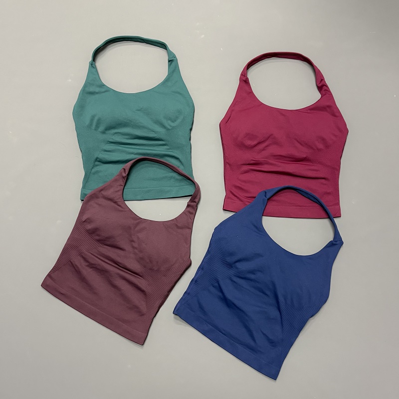 Halter Neck Top - Top Sportivo da Donna con Collo