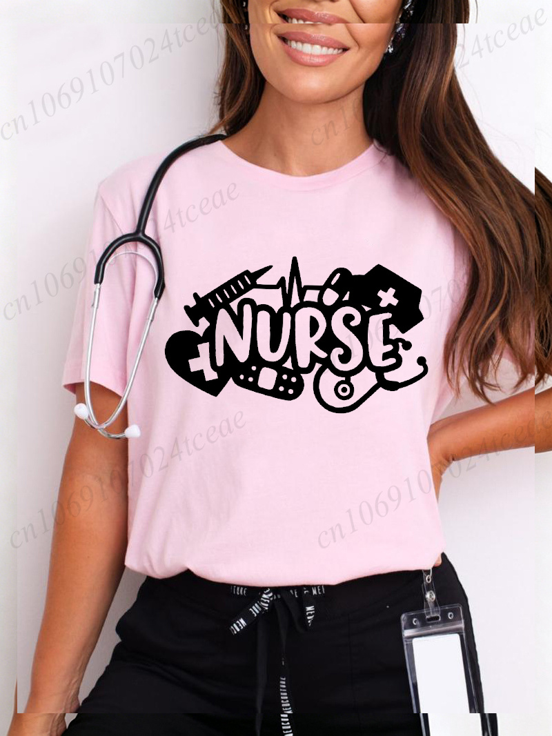 Summer Loving Clothing - Maglietta da donna Love Nurse, divertente