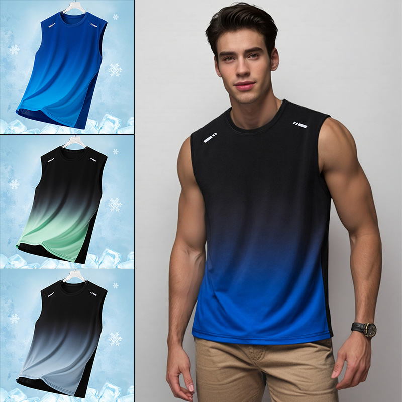 Summer Youth Clothing - Canotta Sportiva da Uomo Sfumata Leggera