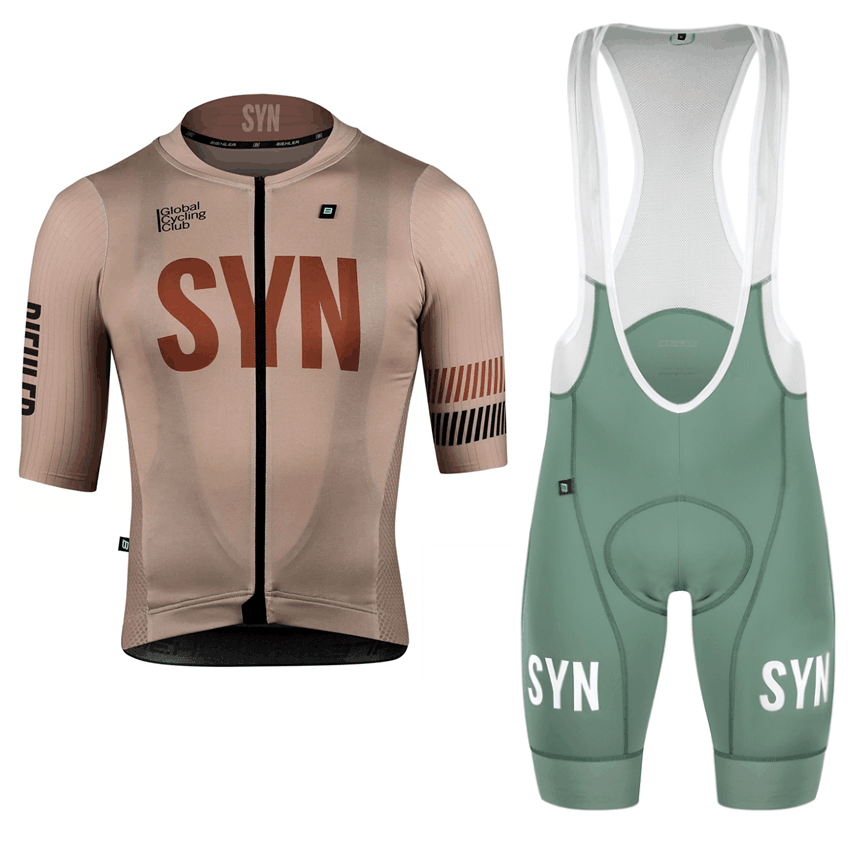 Summer Clothing Sale Men - SYN Brown abbigliamento da ciclismo maglia