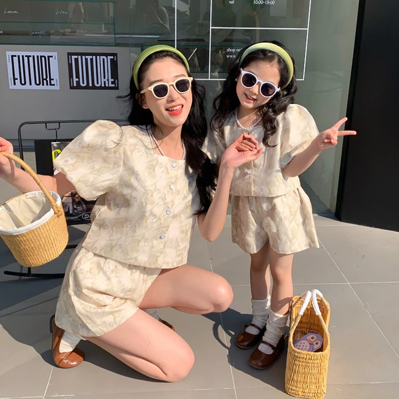 Summer Clothing For Babies - Mamma e figlia uguali set vestiti