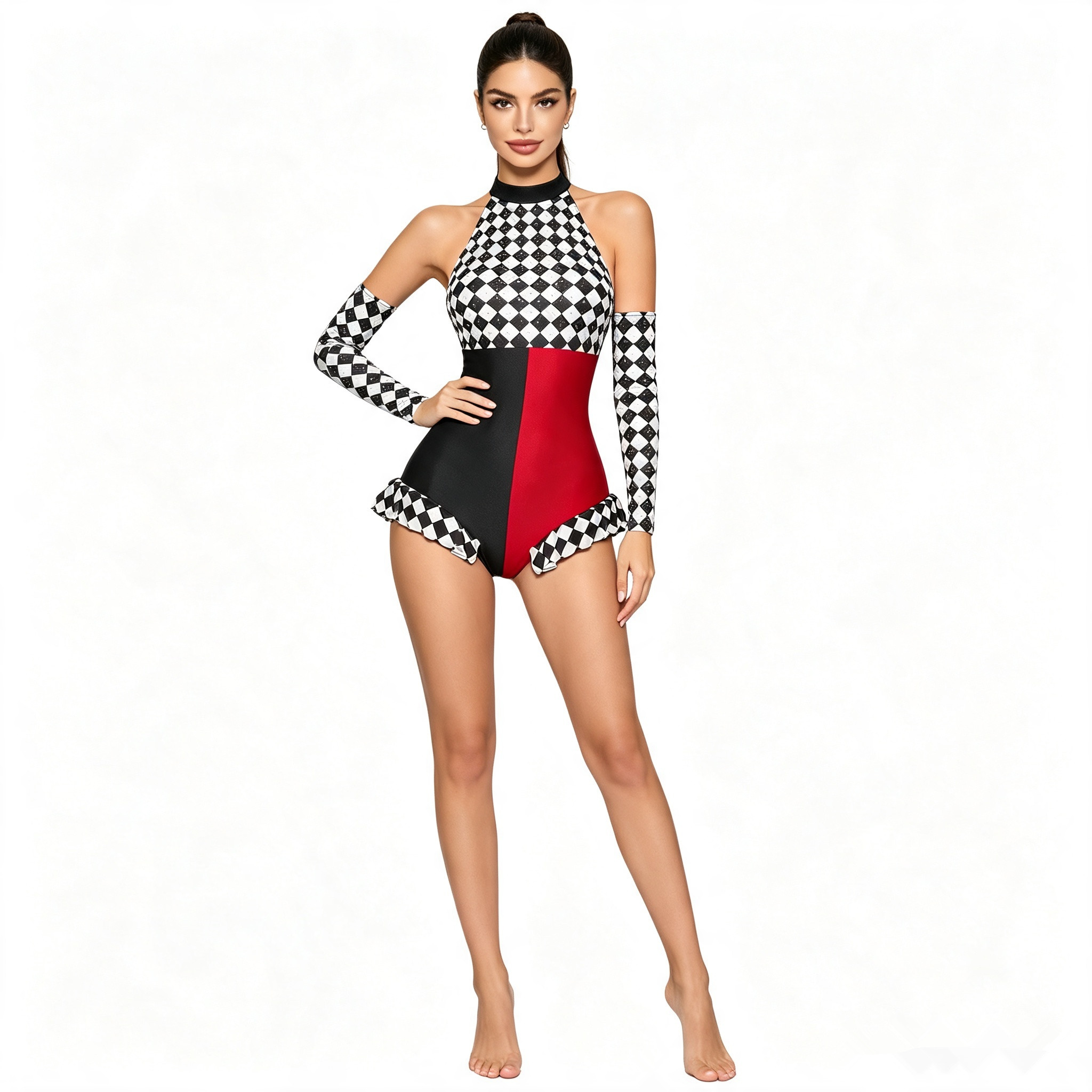 Halter Neck Top - Costume da Clown da Circo per