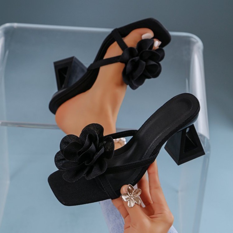 Summer Clothing On Sale - Sandali da Donna con Decorazione Floreale