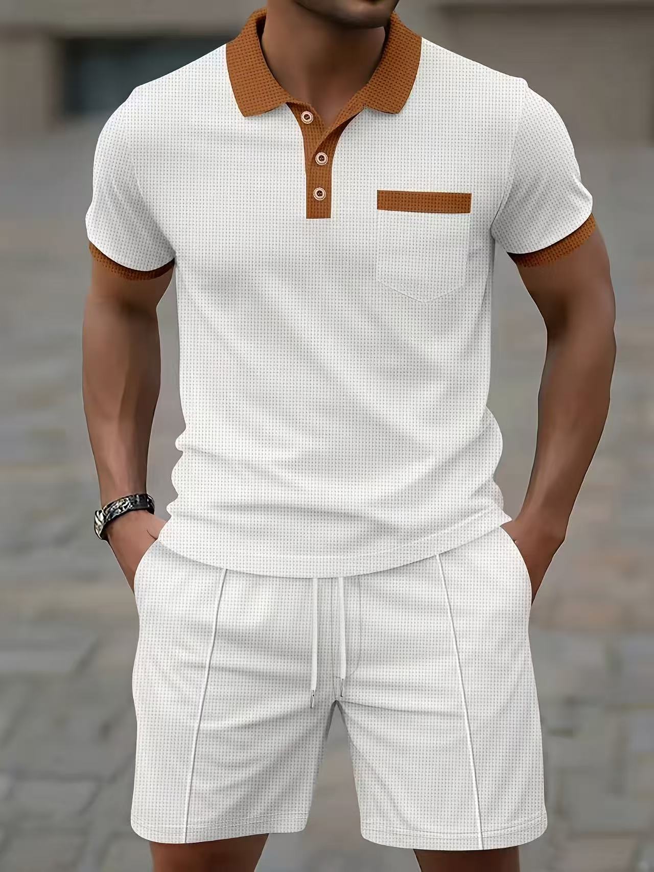 Summer Clothes Fashion - Completo set estivo da uomo: T-shirt