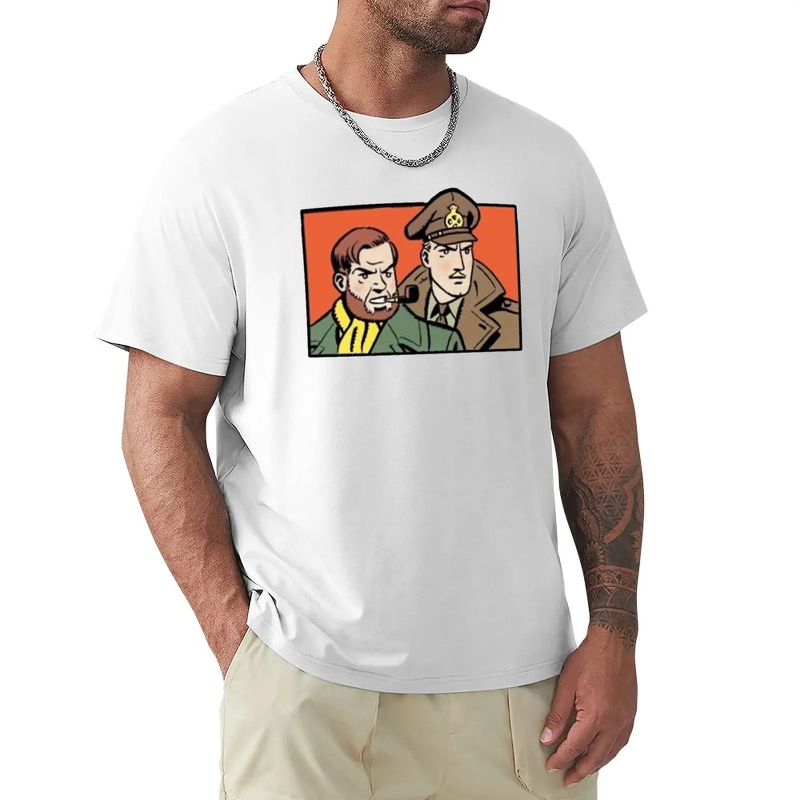 Summer Clothing Banner - Blake and Mortimer Banner figure t-shirt