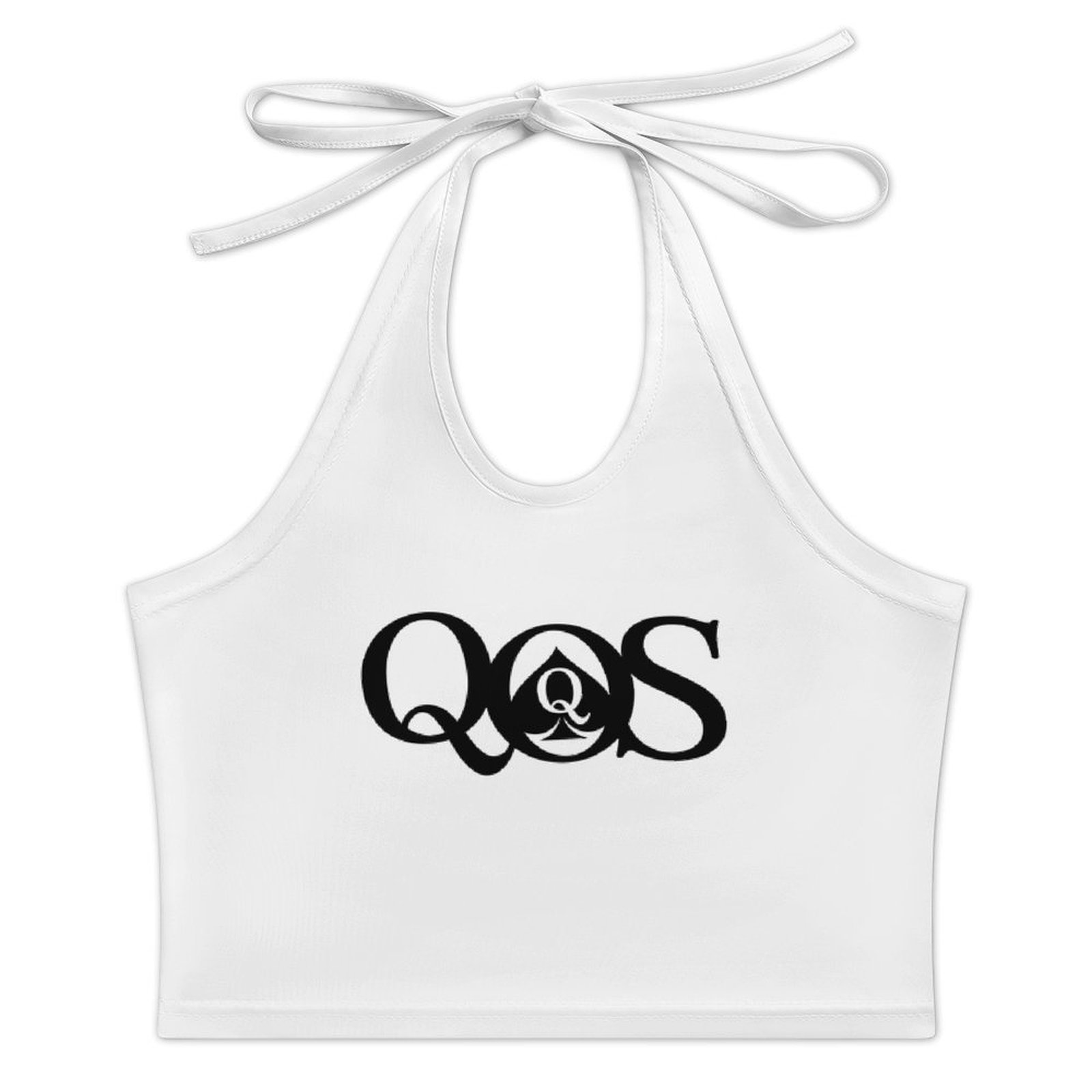 Top da donna con stampa QOS, c - Halter Neck Top recensione e prezzo