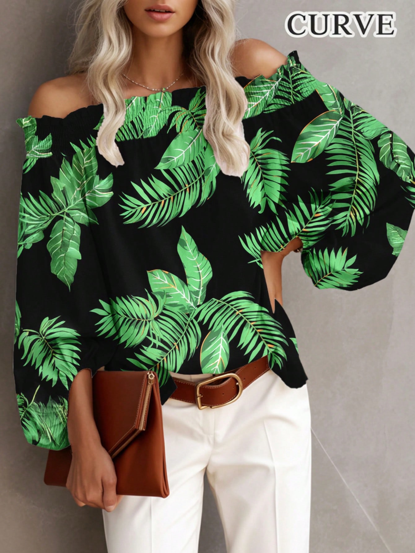 Camicetta da donna taglie fort - Off Shoulder Blouse recensione e prezzo