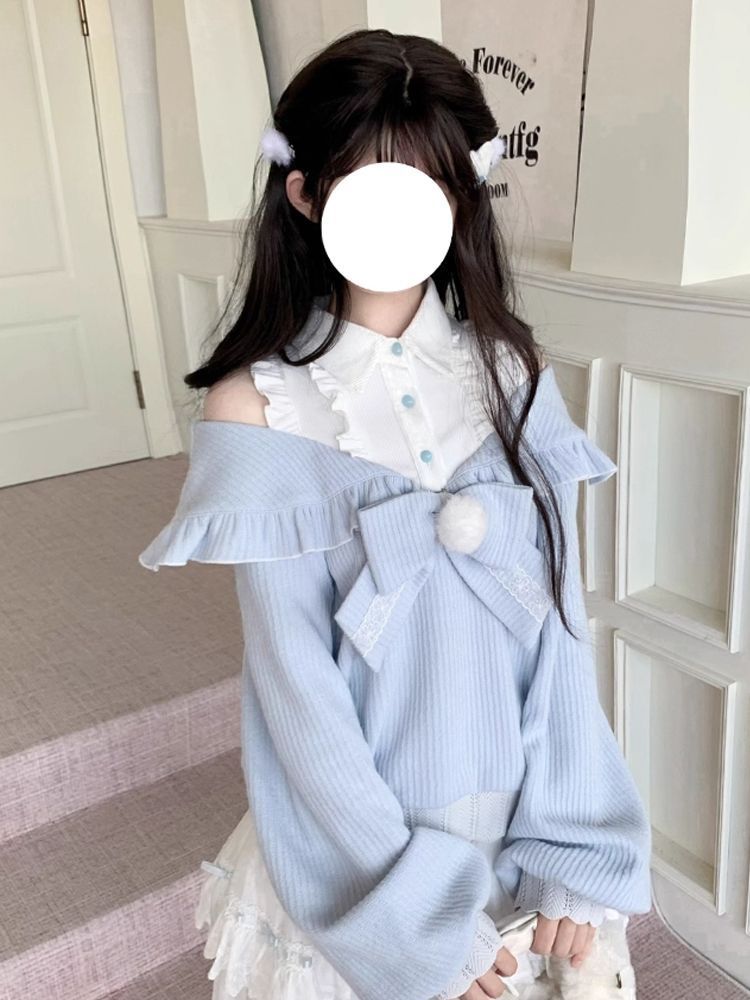 Set 2 Pezzi Kawaii Soft Girl L - Off Shoulder Blouse recensione e prezzo