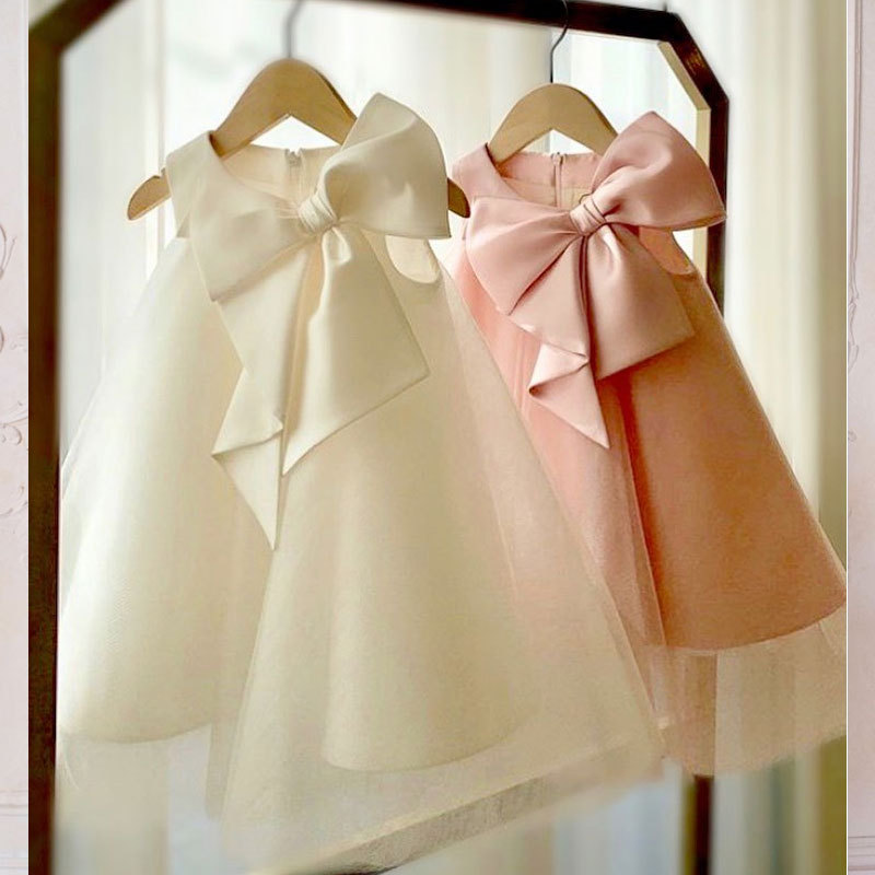 Summer Big Bow Baby Girl Dress - Summer Clothing For Babies recensione e prezzo