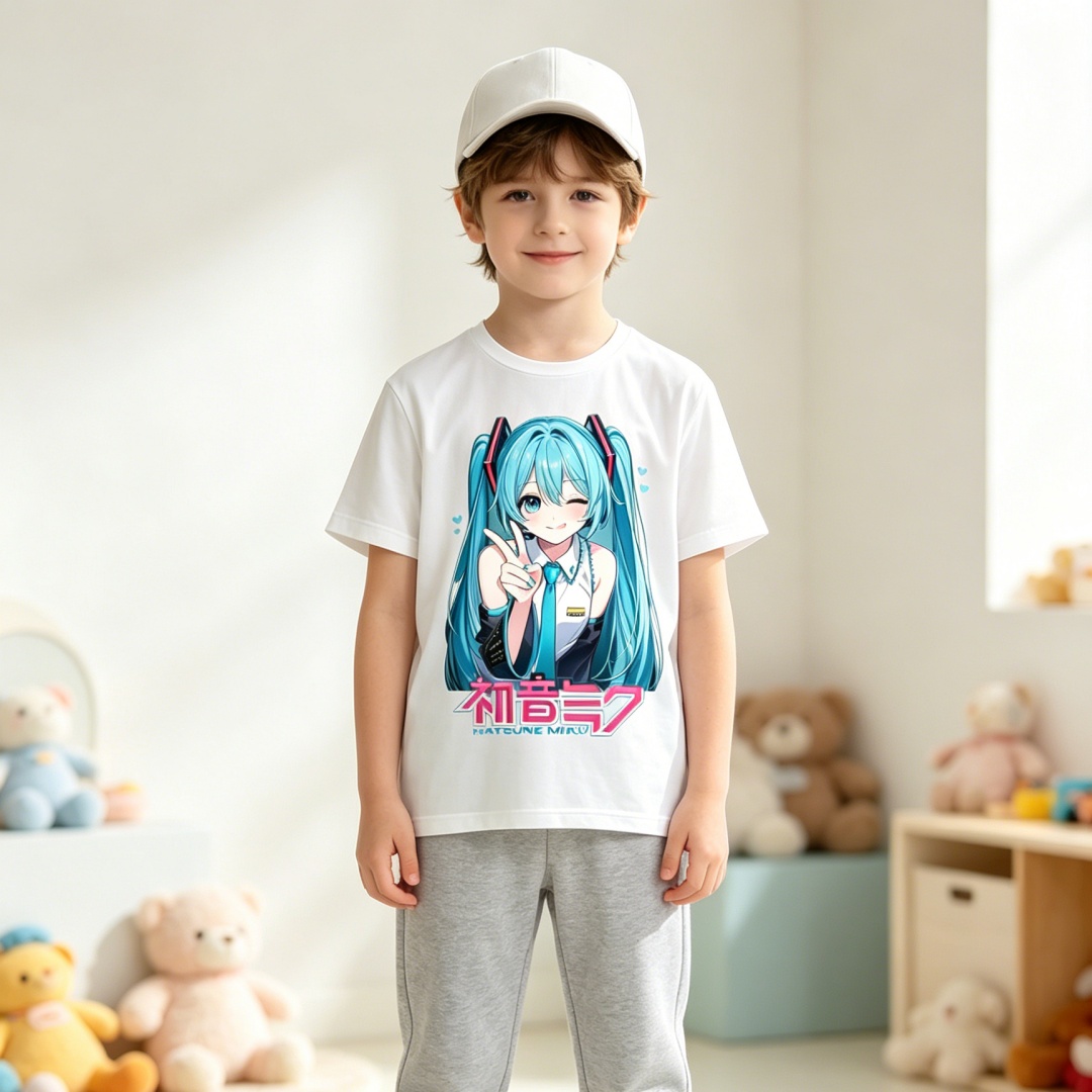 T-shirt grafica Kawaii Miku pe - Summer Youth Clothing recensione e prezzo