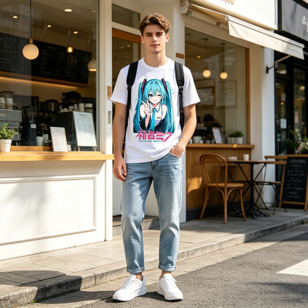 T-shirt grafica Kawaii Miku pe - Summer Youth Clothing recensione e prezzo