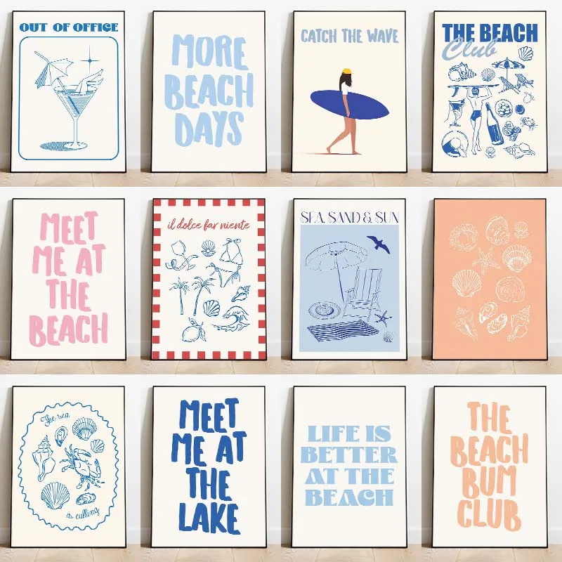 1pc framelessSeashells Meet Me - Summer Quotes recensione e prezzo