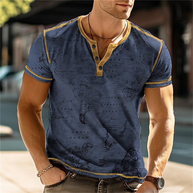 Camicie Henry da uomo con stam - Summer Clothes Fashion recensione e prezzo