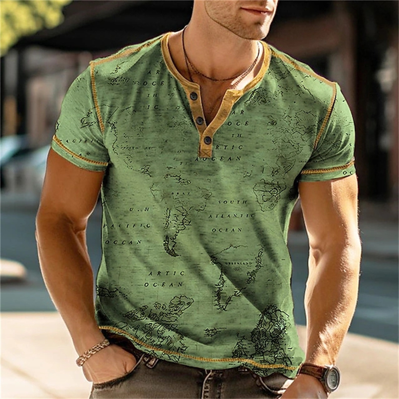 Camicie Henry da uomo con stam - Summer Clothes Fashion recensione e prezzo