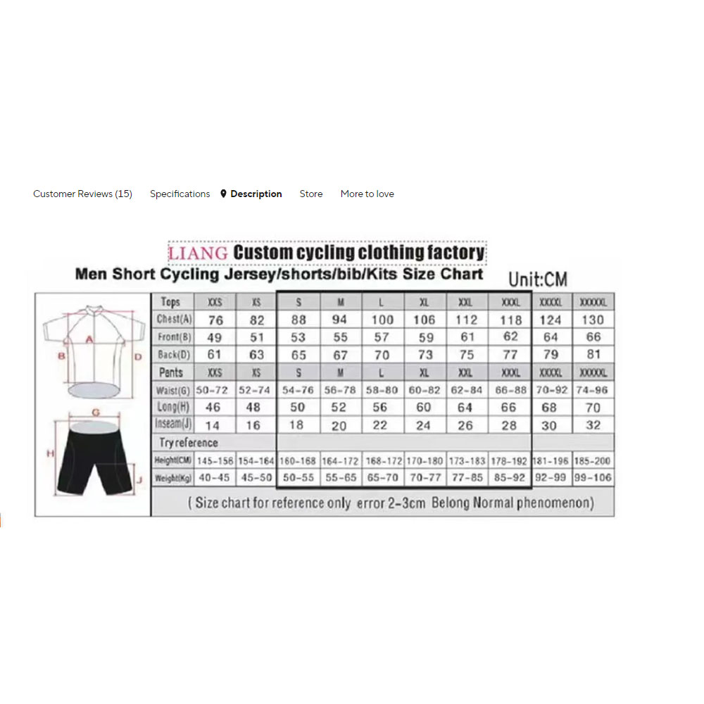Completo da Ciclismo della Naz - Summer Clothing Sale Men recensione e prezzo